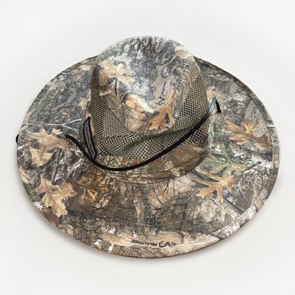Realtree Edge Brim Hat Wire Edged Drawstring Camouflage Boonie Hunting Cap S/M - Picture 1 of 5